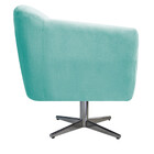 Poltrona Grazi Base Giratória De Metal Suede - Doce Sonho Móv