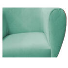 Poltrona Grazi Pés Palito Sintético Nozes Linho - Doce Sonho