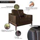 Poltrona Helena Couro Marrom