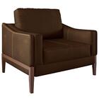 Poltrona Helena Couro Marrom