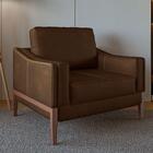 Poltrona Helena Couro Marrom