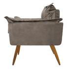 Poltrona Heloisa Vizza Estofados Pés Palito Luxo Decor Retrô