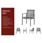 Poltrona Hilary Ampiezza Grafite/freijó