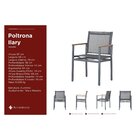 Poltrona Hilary Ampiezza Grafite/freijó