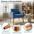 Poltrona Hope Decorativa Confortável Para Sala Quarto Recepçã