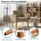 Poltrona Hope Decorativa Confortável Para Sala Quarto Recepçã