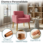Poltrona Hope Decorativa Confortável Para Sala Quarto Recepçã