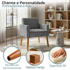 Poltrona Hope Decorativa Confortável Para Sala Quarto Recepçã