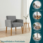 Poltrona Hope Decorativa Confortável Para Sala Quarto Recepçã