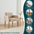 Poltrona Hope Decorativa Confortável Para Sala Quarto Recepçã