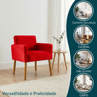 Poltrona Hope Decorativa Confortável Para Sala Quarto Recepçã