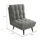 Poltrona Ibiza Veludo Chumbo