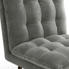 Poltrona Ibiza Veludo Chumbo