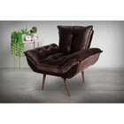 Poltrona Ibiza Veludo Kero Konforto