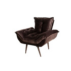 Poltrona Ibiza Veludo Kero Konforto