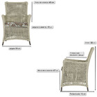 Poltrona Igapó Alumínio Micro Pintura Marrom Corda Náutica Es