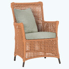 Poltrona Igapó Alumínio Micro Pintura Marrom Corda Náutica Es