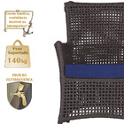 Poltrona Igapó Alumínio Micro Pintura Marrom Corda Náutica Es