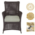 Poltrona Igapó Alumínio Micro Pintura Marrom Corda Náutica Es