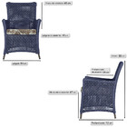 Poltrona Igapó Alumínio Micro Pintura Marrom Corda Náutica Es