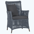 Poltrona Igapó Alumínio Micro Pintura Marrom Corda Náutica Es