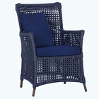 Poltrona Igapó Alumínio Micro Pintura Marrom Corda Náutica Es