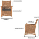 Poltrona Igapó Alumínio Micro Pintura Marrom Corda Náutica Es