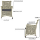 Poltrona Igapó Alumínio Micro Pintura Marrom Corda Náutica Es