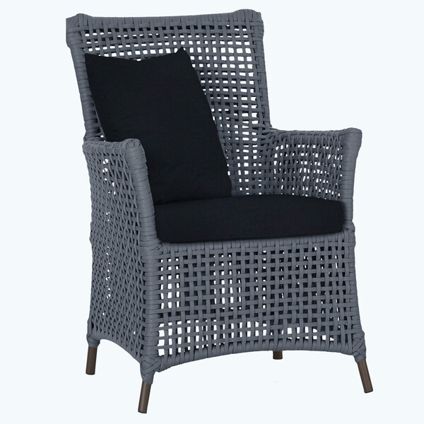 Poltrona Igapó Alumínio Micro Pintura Marrom Corda Náutica Es