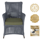 Poltrona Igapó Alumínio Micro Pintura Marrom Corda Náutica Es