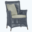 Poltrona Igapó Alumínio Micro Pintura Marrom Corda Náutica Es