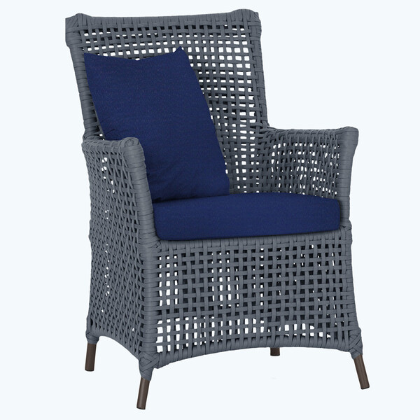 Poltrona Igapó Alumínio Micro Pintura Marrom Corda Náutica Es