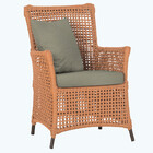 Poltrona Igapó Alumínio Micro Pintura Marrom Corda Náutica Es