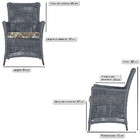 Poltrona Igapó Alumínio Micro Pintura Marrom Corda Náutica Es