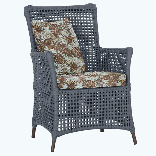 Poltrona Igapó Alumínio Micro Pintura Marrom Corda Náutica Es