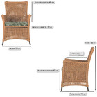 Poltrona Igapó Alumínio Micro Pintura Marrom Corda Náutica Es