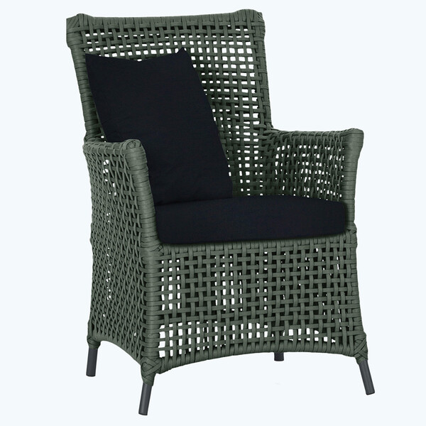 Poltrona Igapó Alumínio Micro Pintura Preta Corda Náutica Est