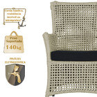 Poltrona Igapó Alumínio Micro Pintura Preta Corda Náutica Est