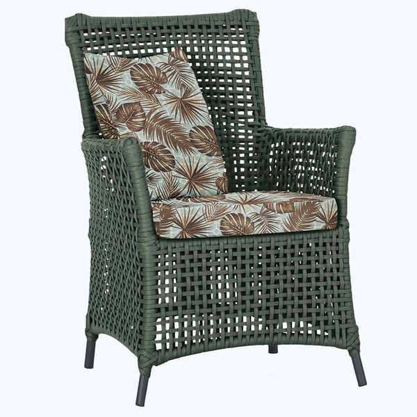 Poltrona Igapó Alumínio Micro Pintura Preta Corda Náutica Est