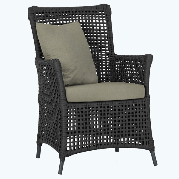 Poltrona Igapó Alumínio Micro Pintura Preta Corda Náutica Est