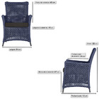 Poltrona Igapó Alumínio Micro Pintura Preta Corda Náutica Est