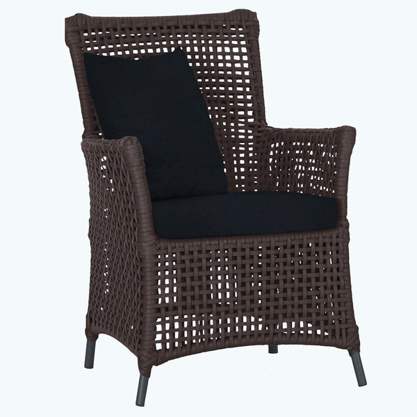 Poltrona Igapó Alumínio Micro Pintura Preta Corda Náutica Est