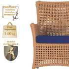 Poltrona Igapó Alumínio Micro Pintura Preta Corda Náutica Est