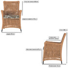 Poltrona Igapó Alumínio Micro Pintura Preta Corda Náutica Est