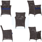 Poltrona Igapó Alumínio Micro Pintura Preta Corda Náutica Est