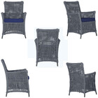 Poltrona Igapó Alumínio Micro Pintura Preta Corda Náutica Est