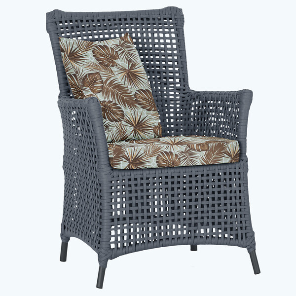 Poltrona Igapó Alumínio Micro Pintura Preta Corda Náutica Est