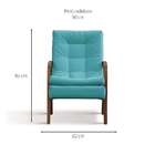 Poltrona Imbé Azul Claro