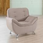 Poltrona Imperium 1.07m Em Veludo Soft - Avelã