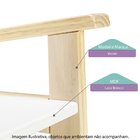 Poltrona Infantil Castelo Casatema Madeiraoriginals Natural/b